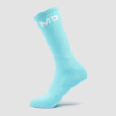 Dámske stredne vysoké ponožky MP Crayola (2-balenie) – žiarivé fialové/akvamarínové - UK 6-8