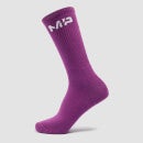 Dámske stredne vysoké ponožky MP Crayola (2-balenie) – žiarivé fialové/akvamarínové - UK 6-8