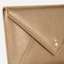 Vivienne Westwood Women's Victoria Envelope Clutch Bag - Gold