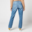 BOSS Women's Straight Crop 1.4 Jeans - Turquoise/Aqua