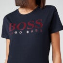 BOSS Women's C_Elogo3 T-Shirt - Open Blue