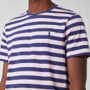 Polo Ralph Lauren Men's Jersey Stripe T-Shirt - Boathouse Navy/Garden Pink - M