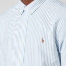 Polo Ralph Lauren Men's Slim Fit Stripe Oxford Shirt - Basic Blue/White - XXL