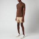 Polo Ralph Lauren Men's Slim Fit Soft Cotton Polo Shirt - Nutmeg Brown Heather