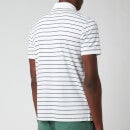 Polo Ralph Lauren Men's Pima Stripe Polo Shirt - White/French Navy