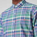 Polo Ralph Lauren Men's Slim Fit Yard Dyed Oxford Check Shirt - Green/Pink Multi - S