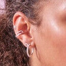 Estella Bartlett Women's CZ Circle Earrings - Silver Plated/NP