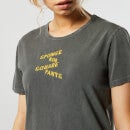 Spongebob Squarepants Cascading Type Women's T-Shirt Dress - Black Acid Wash