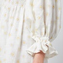 Sleeper Women's Atlanta Linen Dress - White & Yellow
