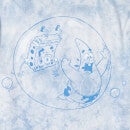 Bob l'Éponge - Floating In Bubbles - T-Shirt Unisexe - Bleu Clair Tie Dye