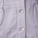 Ted Baker Women's Sofiaz Oversized Denim Jacket With Elastic Waist - Lilac - UK 6