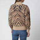 Ted Baker Women's Panthia Animal Stripe Sweater - Natural - UK 6