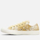 Converse Women's Chuck Taylor All Star Hybrid Floral Ox Trainers - Saturn Gold/Egret/Saturn Gold - UK 3
