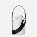 KARL LAGERFELD Women's K/Charms Stripes Small Bucket Bag - White