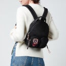 KARL LAGERFELD Women's Ikonik Biarritz Nylon Small Backpack - Black