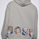 BOSS X NBA Men's Knicks Logo 2 Pullover Hoodie - Medium Grey - S