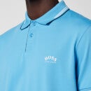 BOSS Athleisure Men's Paul Curved Polo Shirt - Open Blue - M