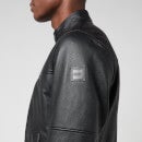 BOSS Casual Men's Josep Leather Jacket - Black - 50/L