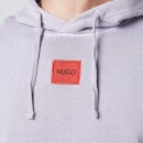 HUGO Men's Logo Patch Pullover Hoodie - Pastel Pink - M