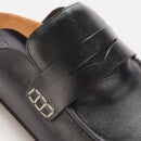 JW Anderson Women's Leather Slide Loafers - Black - 3