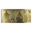 Rocky - Ticket de combat plaqué or 24K Rocky V Apollo Creed