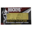 Rocky - Ticket de combat plaqué or 24K Rocky V Apollo Creed