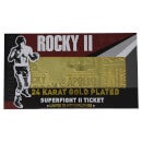 Rocky - Ticket de combat plaqué or 24K Rocky V Apollo Creed Re-Match