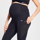 Damskie legginsy ciążowe z kolekcji Power Maternity MP – czarne - XS