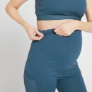 Damskie legginsy ciążowe z kolekcji Power Maternity MP – Dust Blue