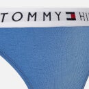 Tommy Hilfiger Women's Cotton Thong - Iron Blue - XS