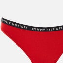 Tommy Hilfiger Women's Recycled 3P Bikini - Desert Sky/White/Red