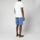 Tommy Hilfiger Men's Short Sleeve Woven Sleep Set - White/Iron Blue - XL