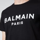 Balmain Men's Printed T-Shirt - Black/White