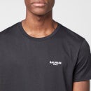 Balmain Men's Eco Design Flock T-Shirt - Black/White