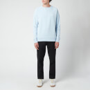 Balmain Men's Eco Design Flock Sweatshirt - Pale Blue/White