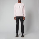 Balmain Men's Eco Sustainable Foil Sweatshirt - Pale Pink/Silver