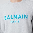 Balmain Men's Flock Sweatshirt - Grey/Blue