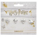 Harry Potter Chibi Charm Set of 4 Spacer Beads - Silver