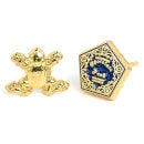 Harry Potter Chocolate Frog and Box Stud Earrings - Silver