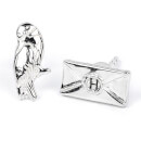 Harry Potter Hedwig the Owl and Acceptance Letter Stud Earrings - Silver