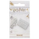 Harry Potter Hedwig the Owl and Acceptance Letter Pin Badge - Silver