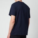 Maison Kitsuné Men's Tricolour Fox Patch Classic Pocket T-Shirt - Navy - S