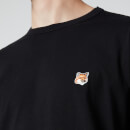Maison Kitsuné Men's Fox Head Patch Regular Long Sleeve T-Shirt - Black