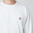 Maison Kitsuné Men's Fox Head Patch Long Sleeve T-Shirt - White - S