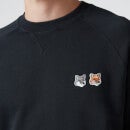 Maison Kitsuné Men's Double Fox Head Patch Sweatshirt - Anthracite - S