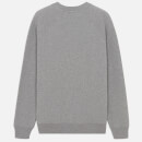Maison Kitsuné Men's Grey Fox Head Patch Sweatshirt - Grey Melange - S