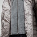Herno Men's Nylon Ultralight + Knit Effect Detachable Hooded Bib Blazer - Grey - 54/XXL