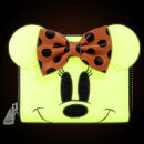 Loungefly Disney Ghost Minnie Glow In The Dark Cosplay Zip Around Wallet