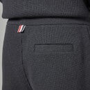 Thom Browne Men's Four-Bar Waffle Knit Sweatpants - Charcoal - 4/XL