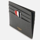 Thom Browne Men's Note Compartment Card Holder In Pebble Grain Leather - Dark Grey